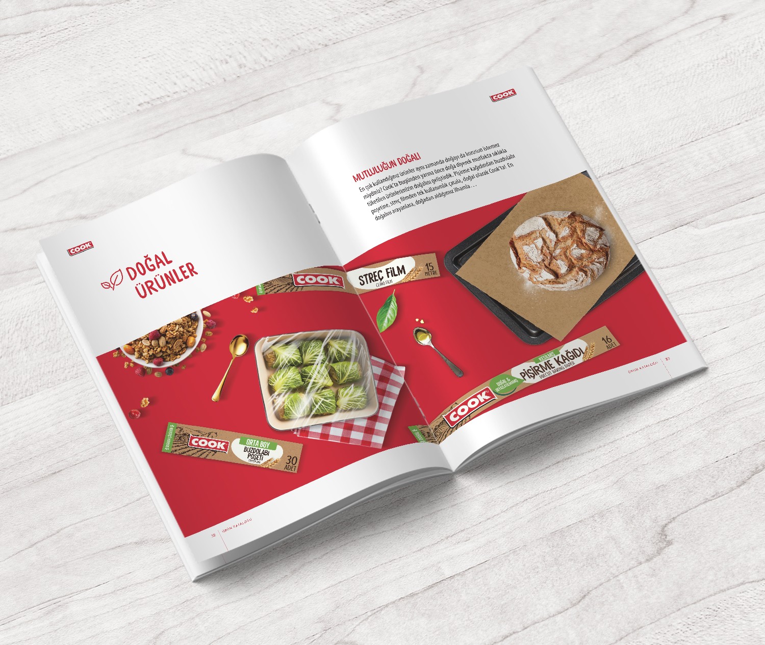 cook ürün katalog tasarımı