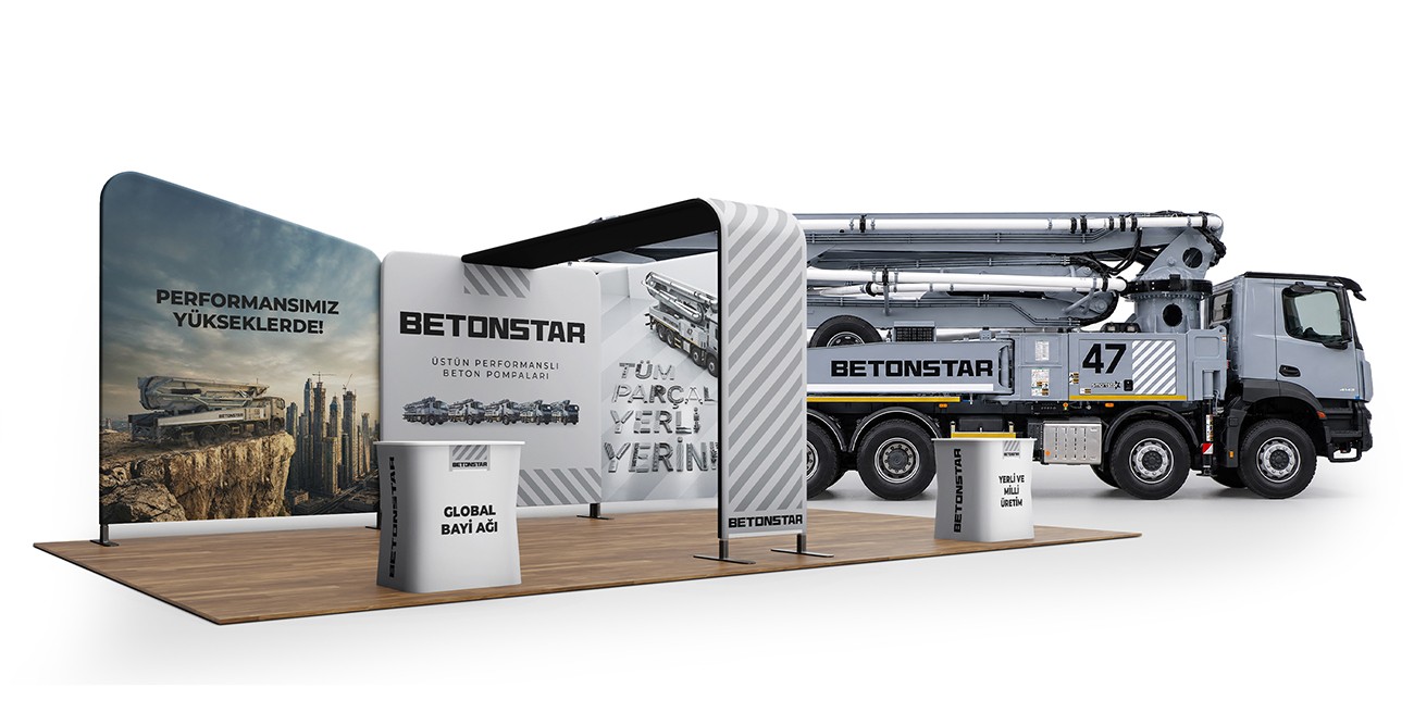 Betonstar fuar görsel tasarımı