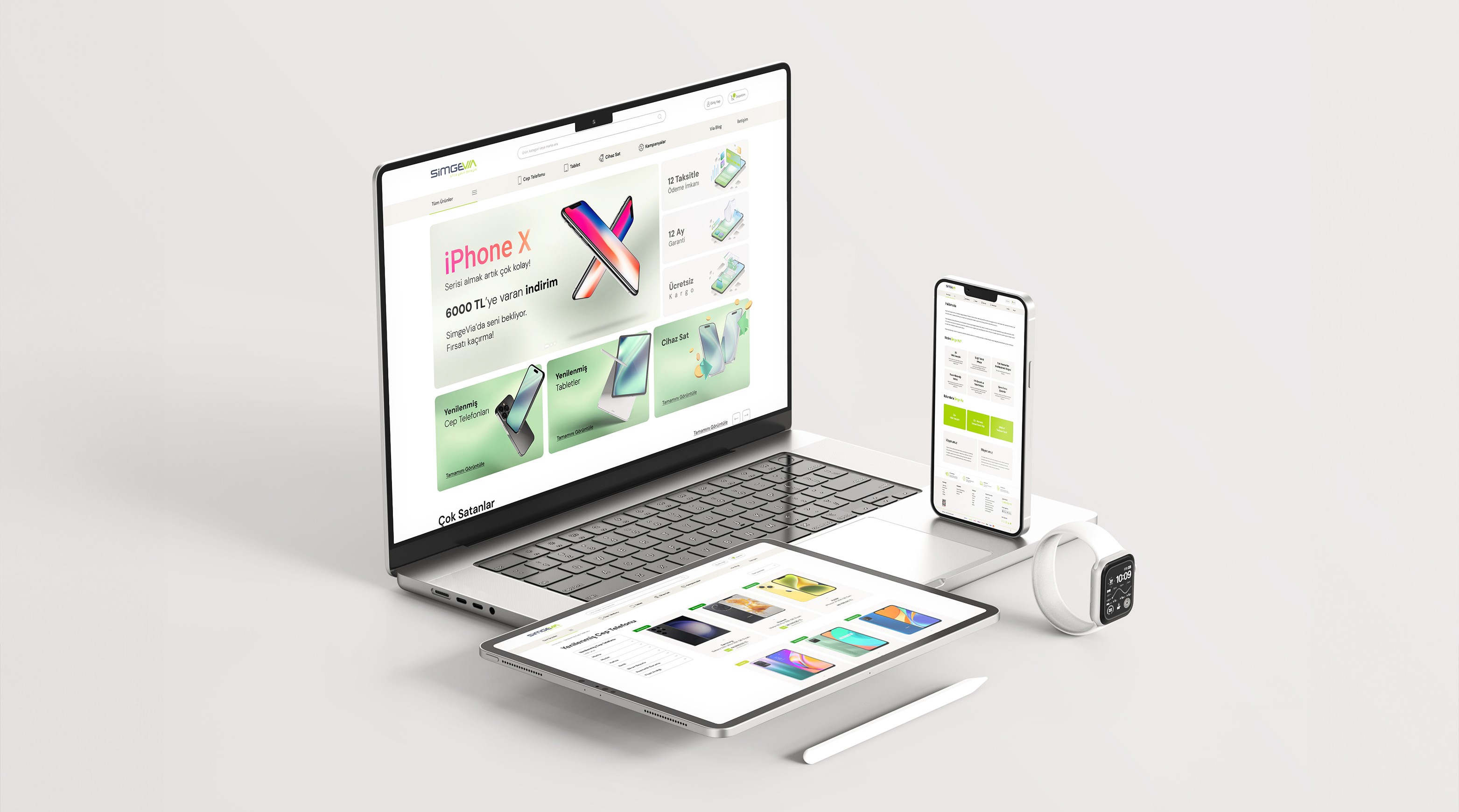 Simgevia E-Ticaret Arayüz Tasarım